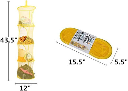 Leoyoubei 2 Pack Foldable Hanging Basket Organize The Suspension of Storage - Image 3