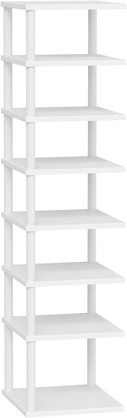 HOOBRO Vertical Shoe Rack, 8-Tier Narrow Shoe Shelf, Shoe Storage Organizer by HOOBRO