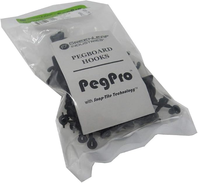 PegPro® J Hooks Kit for Standard “Wood Fiber” pegboard – Durable Plastic - Image 8
