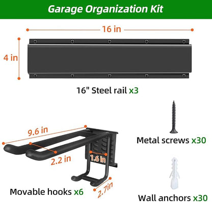Garage Tool Organizer Wall Mount - Image 6