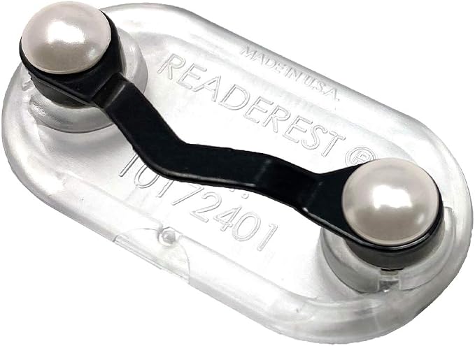 Readerest Magnetic Glasses Holder, Eyewear Clip to Hold Readers, Sunglasses & by READEREST