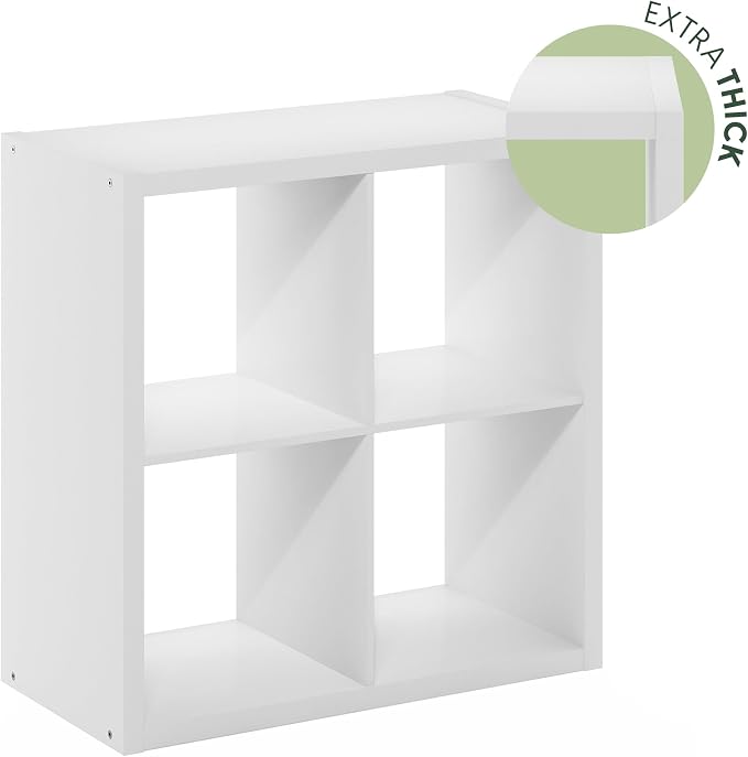 Furinno Cubicle Open Back Decorative Cube Storage Organizer, Reversible Bookcase - Image 7