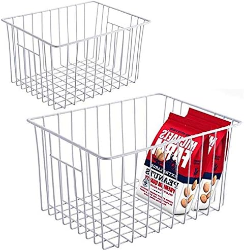 Slideep Fridge Freezer Baskets, Wire Storage Organizer Basket, Household by WelcometotheSlideep
