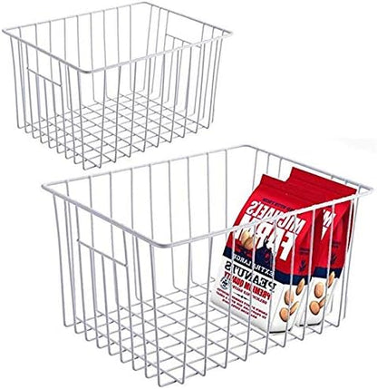 Slideep Fridge Freezer Baskets, Wire Storage Organizer Basket, Household by WelcometotheSlideep