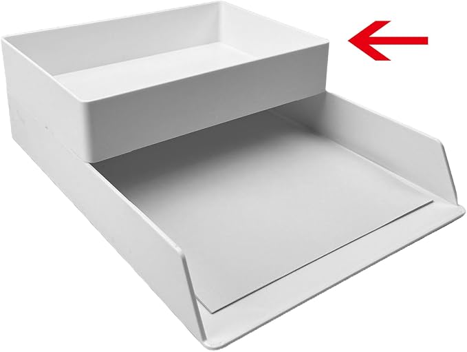 Amazon Basics Rectangular Plastic Desk Organizer - Image 2