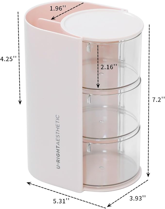 FABROK 3-Layer Clear Hair Accessories Organizer - Image 2