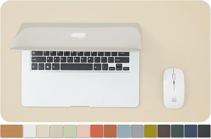 Cork Desk Mat - Small Dual-Sided Desk Pad by HOMIEAZICOZI