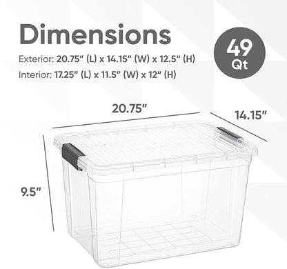 Superio Clear Storage Boxes - Image 2