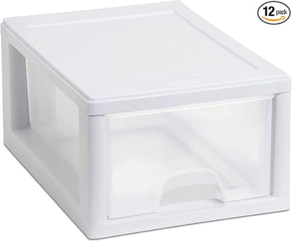 Sterilite 12-Pack 6 Quart Stacking Drawer, Accessories, Craft Supplies by Sterilite