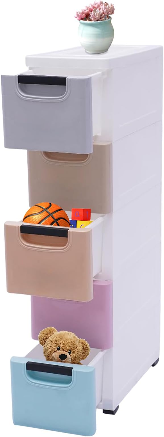 5 Drawers Stackable Storage Drawers Plastic Storage Drawers Collapsible Storage by Unknown