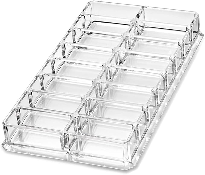1PC Acrylic Eyeshadow Makeup Organizer 16 Space Cosmetic Storage Container by Unknown