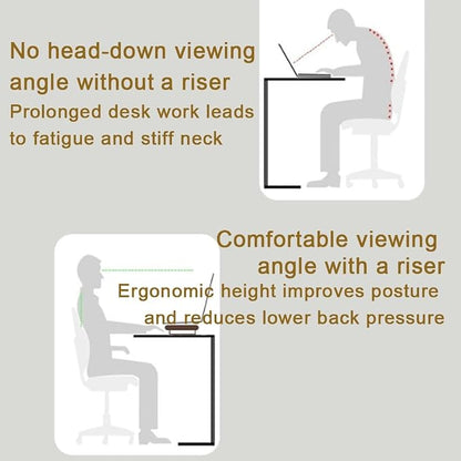 Solid Wood Monitor Stand for Saving Space, Monitor Riser - Image 7
