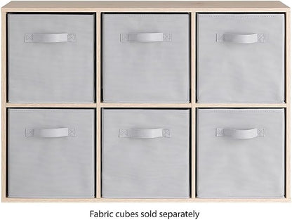 Whitmor 6 Cube Bookcase Storage Organizer, 3 Tier Stackable MDF Bookshelf - Image 3