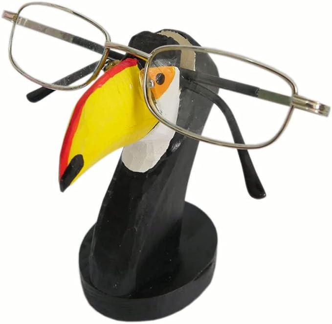 Red Dollar Handmade Wood Carved Animal Eyeglass Holder, Cute Sunglasses Display by RedDollar