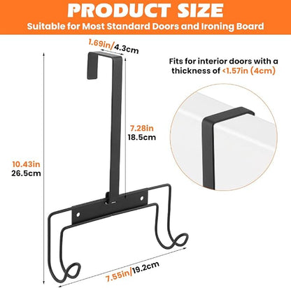 Over The Door Ironing Board Holder, Wall Mount Ironing-Board Hanger - Image 2