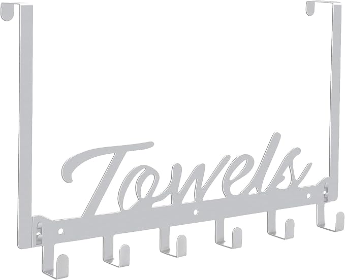 Azmoncy Over The Door Hooks, Towel Rack by Azmoncy