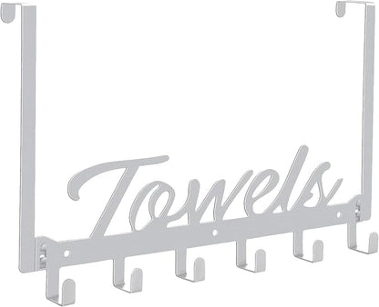 Azmoncy Over The Door Hooks, Towel Rack by Azmoncy