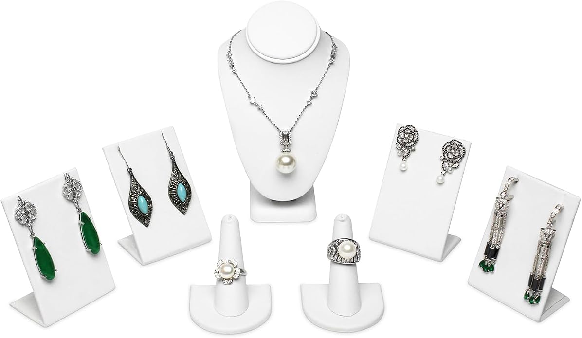MOOCA Jewelry Display Set, Necklace Display Bust, Earring Organizer, Ring by Mooca