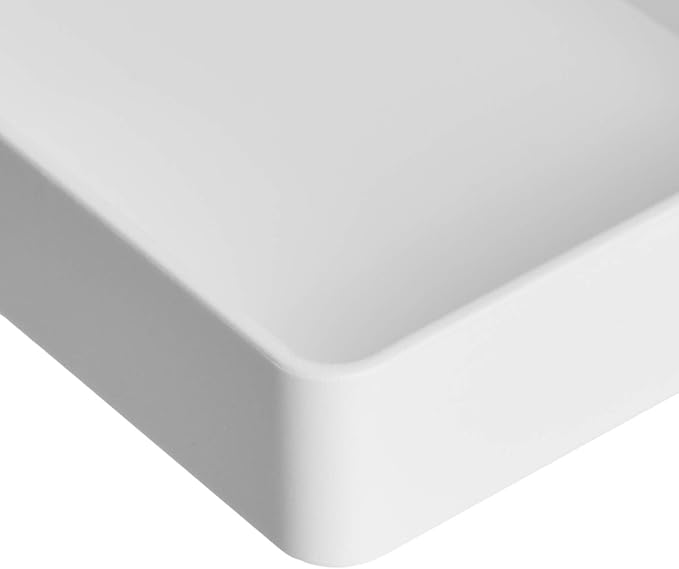 Amazon Basics Rectangular Plastic Desk Organizer, Half Accessory Tray - Image 6