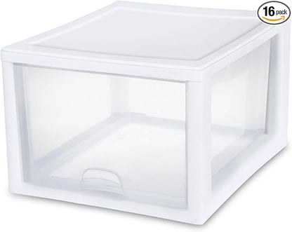 Sterilite 16-Pack 27 Quart Stacking Drawer, Accessories, Craft Supplies by Sterilite