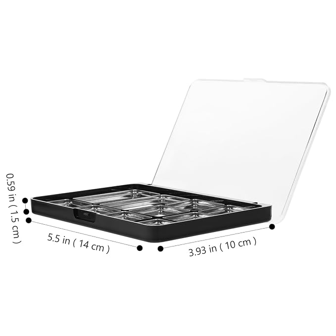 Minkissy Empty Magnetic Eyeshadow Palette 10 Square Grids Eye Shadow Powder - Image 2