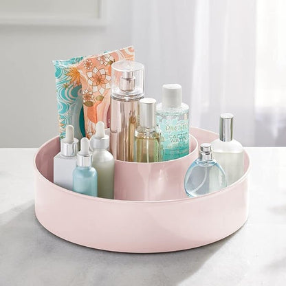 mDesign Plastic Lazy Susan Round Turntable Storage Tray - Image 2