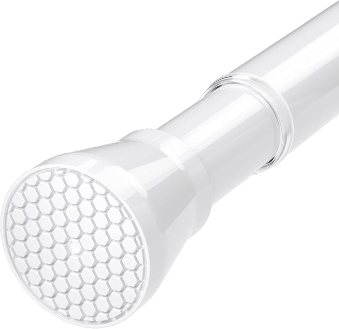 Tension Rod for Windows 28 to 48 Inch, Spring Curtain Rods No Drilling 7/8" by QINGYUN