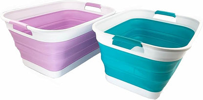 SAMMART 27L Collapsible Plastic Laundry Basket by SAMMART