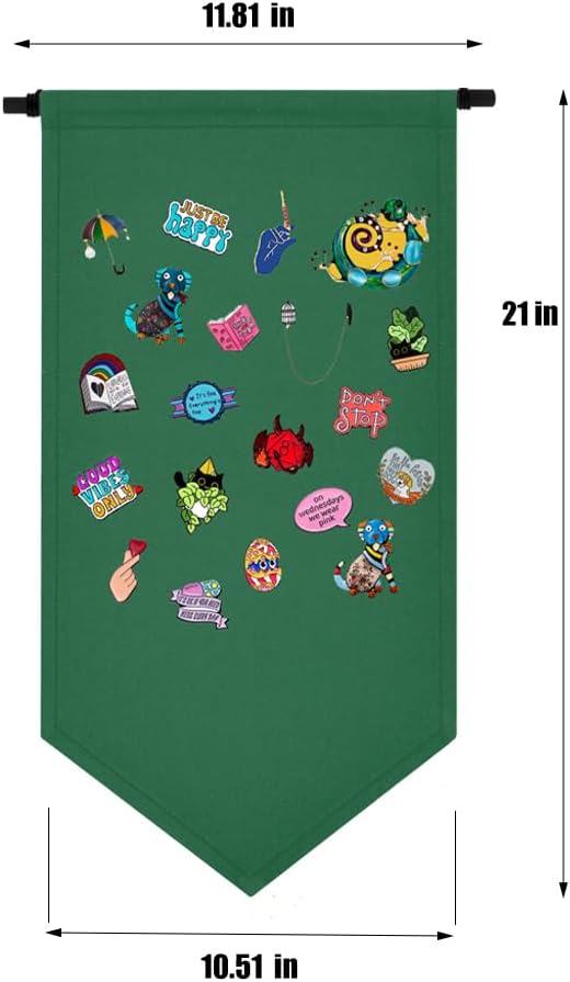Wall Hanging Brooch Jewelry Storage Case Canvas Display Stand Enamel Pin - Image 3