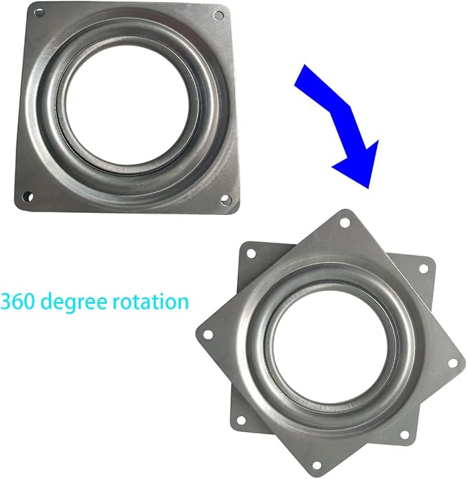 2 Pcs 4 Inch Susan Turntable Bearings Susan Turntable Lazy Susan Turntable - Image 4