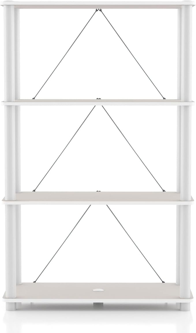 HOMES: INSIDE + OUT Apexa Modern 4-Tier Wide Shelving Units, Collectibles - Image 11