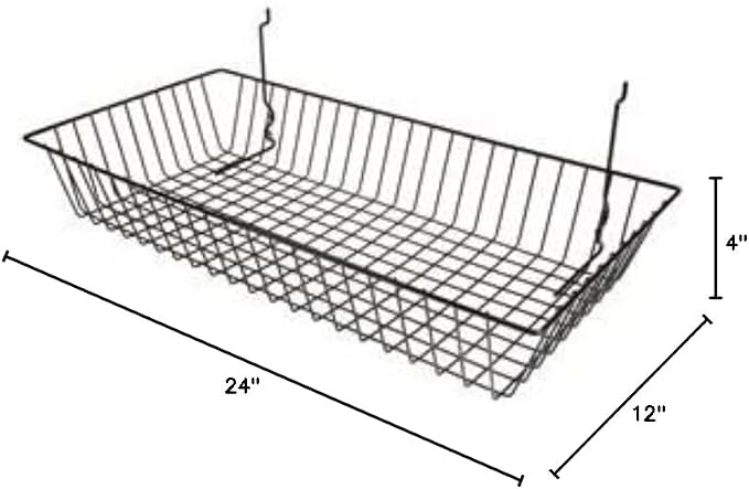 Only Garment Racks #5624B Black Wire Baskets - Image 5