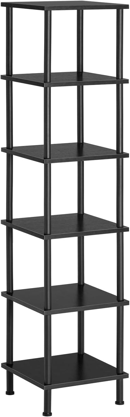 HOOBRO 6-Tier Corner Shelf, Corner Square Rack Display Shelf, Tall Storage Rack by HOOBRO