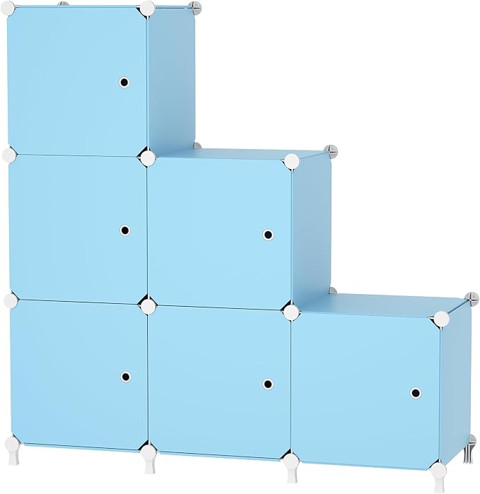 Cube Storage Organizer, 6-Cube Shelves Unit by ATTDETJLbyATTDETJLHOME