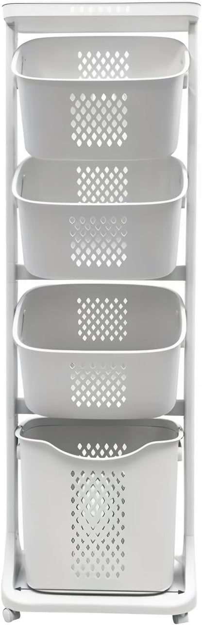 4-Tier Laundry Hamper Sorter by Unknown
