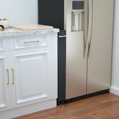 MUSEHOMEINC Compact Space Kitchen Pantry, 3-Tier Kitchen Removable Storage Cart - Image 3
