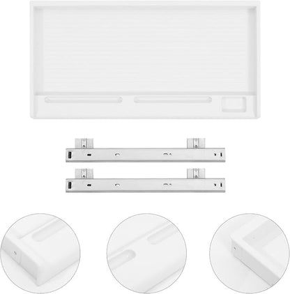 jojofuny 1 Set of Keyboard Tray Under Desk, Keyboard Sliding Tray Under Desk - Image 5