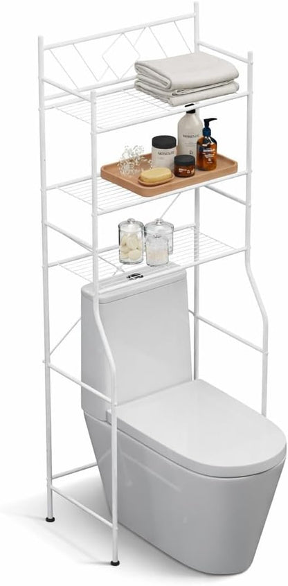 Home Zone Living Over-the-Toilet Bathroom Storage Cabinet Organizer | - Image 3