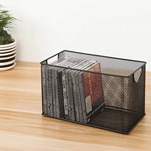3 Pack Mesh Metal Storage Basket Organizer CD Storage Boxes | 3 Pack Mesh Metal - Image 4