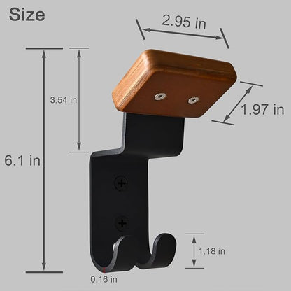 Helmet Holder Wall Mount, Motorcycle Gear Rack - Image 5