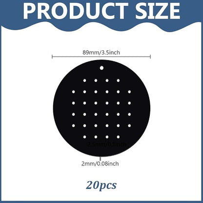 GOMAKERER 20 Pcs Acrylic Earring Display Cards, 32 Holes Portable Stud Earrings - Image 2