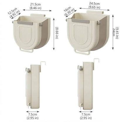 Collapsible Hanging Trash Can for Kitchen: Foldable Hanging Garbage Bin - Image 9
