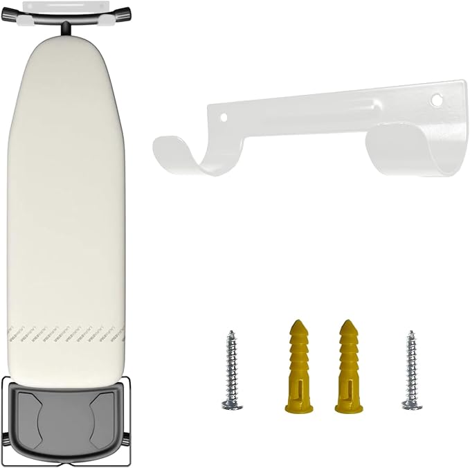 Ironing Board Hanger Wall Mount Ironing Board Holder Organizer Wall Rack - Image 8