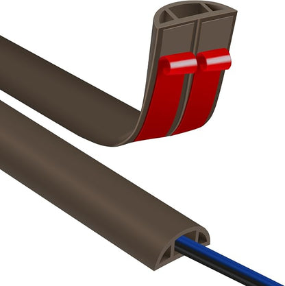Floor Cord Covers for Wires 20FT Cable Hider Wire Cover Self Adhesive Cord by JAHOMFAI
