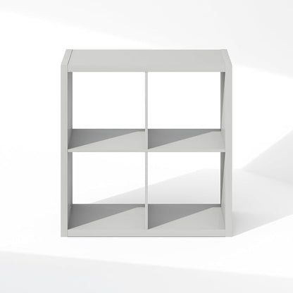 Furinno Cubic Extra Thick 4-Cube Closet Organizers and Storage, Light Grey | - Image 8