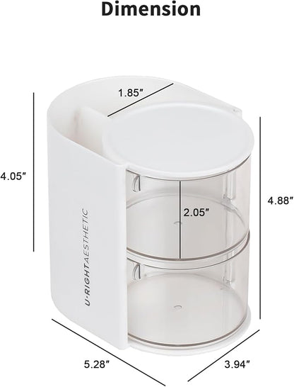 FABROK 2-Layer Clear Hair Accessories Organizer - Image 2