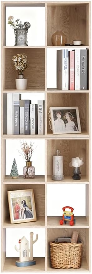 Whitmor 6 Cube Bookcase Storage Organizer, 3 Tier Stackable MDF Bookshelf - Image 7