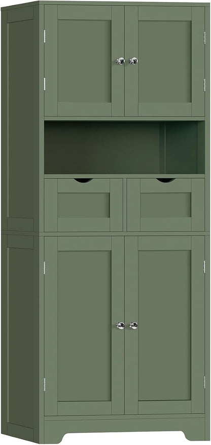 Iwell 58" H Tall Bathroom Storage Cabinet by IWELL