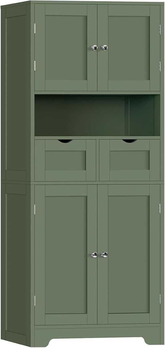 Iwell 58" H Tall Bathroom Storage Cabinet by IWELL