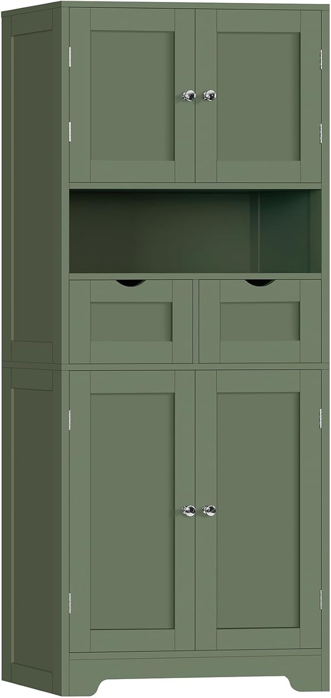 TEENFON 57.8" H Tall Bathroom Storage Cabinet by TEENFON
